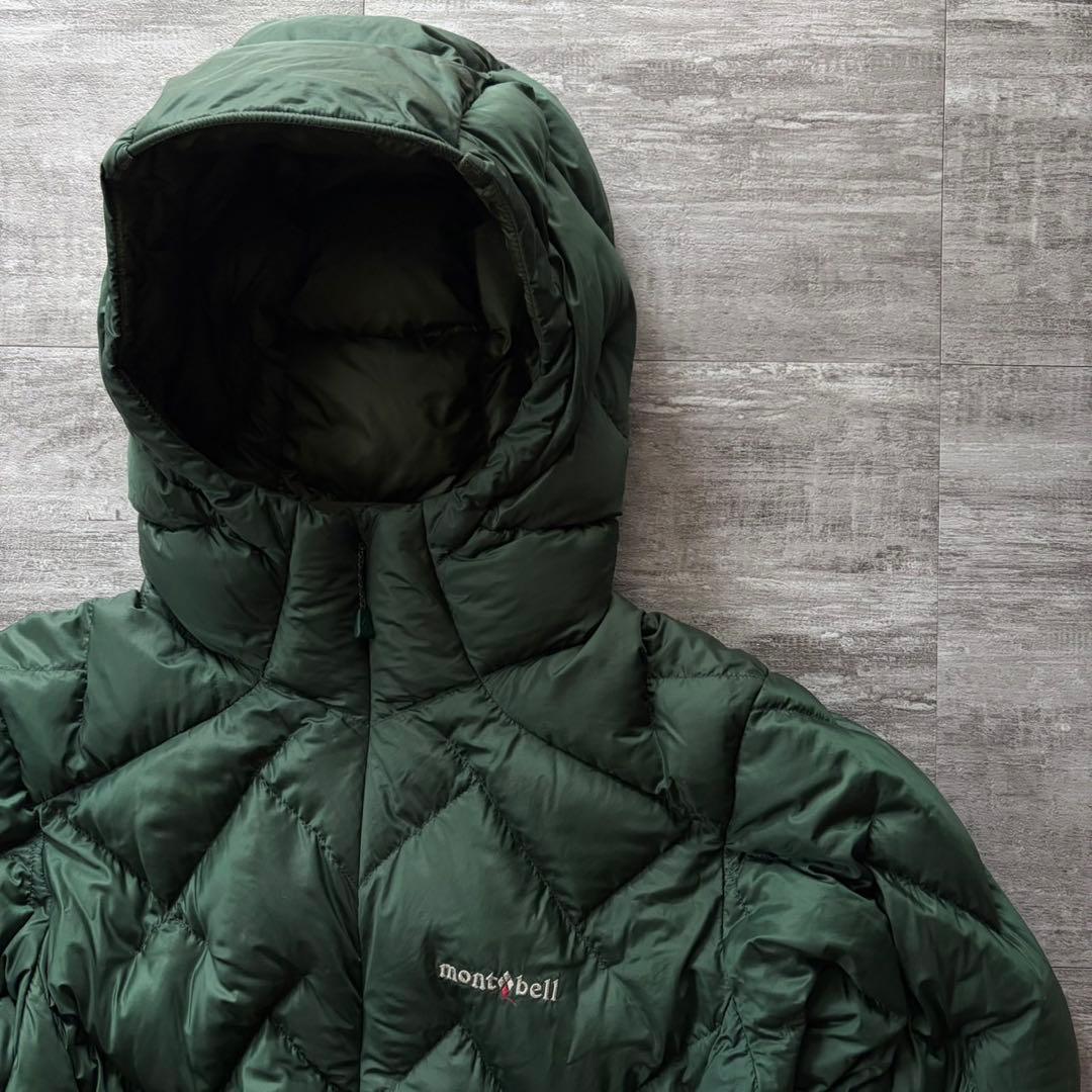 【超希少❗️】モンベル　mont-bell ダウンパーカー　キルティング　グリーン
