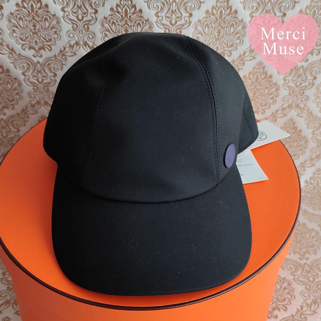 ❤未使用品❤セリエ マイルズロボットキャップ 「サイズ60」ブラック エルメス