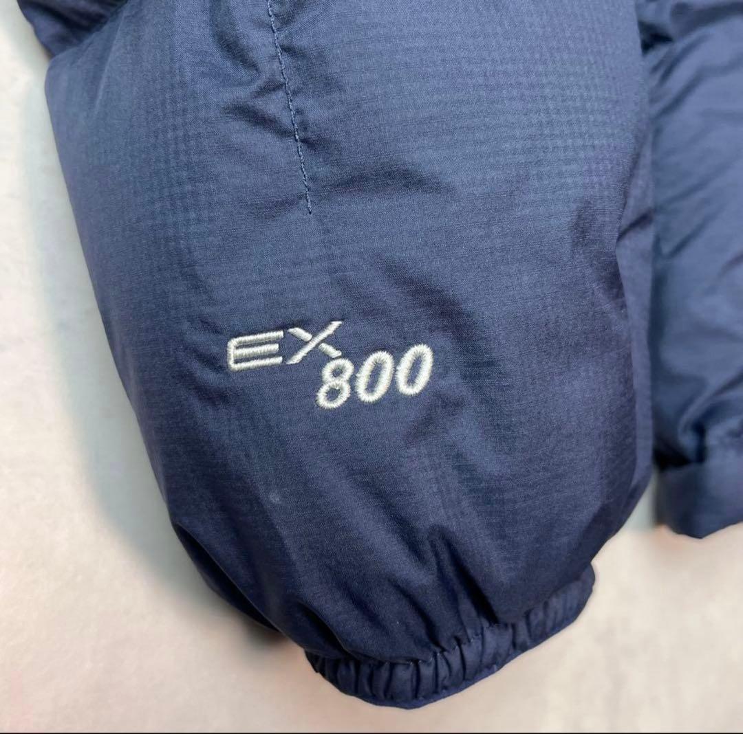 montbell フード付きダウンジャケット ネイビー