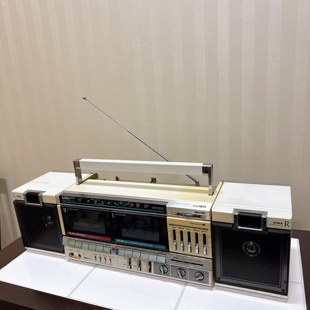 AIWA CA-W5 分離型 ラジカセラジオ受信OK 昭和レトロ ビンテージ