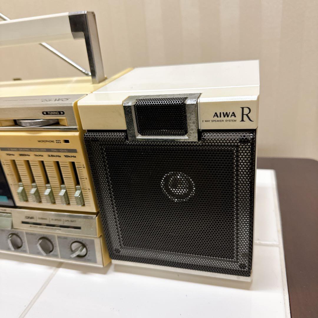 AIWA CA-W5 分離型 ラジカセラジオ受信OK 昭和レトロ ビンテージ