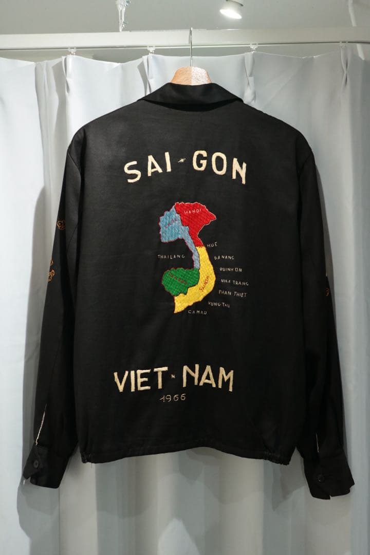 60s ベトジャン ヴィンテージ ミリタリー 古着 スカジャン 刺繍 希少