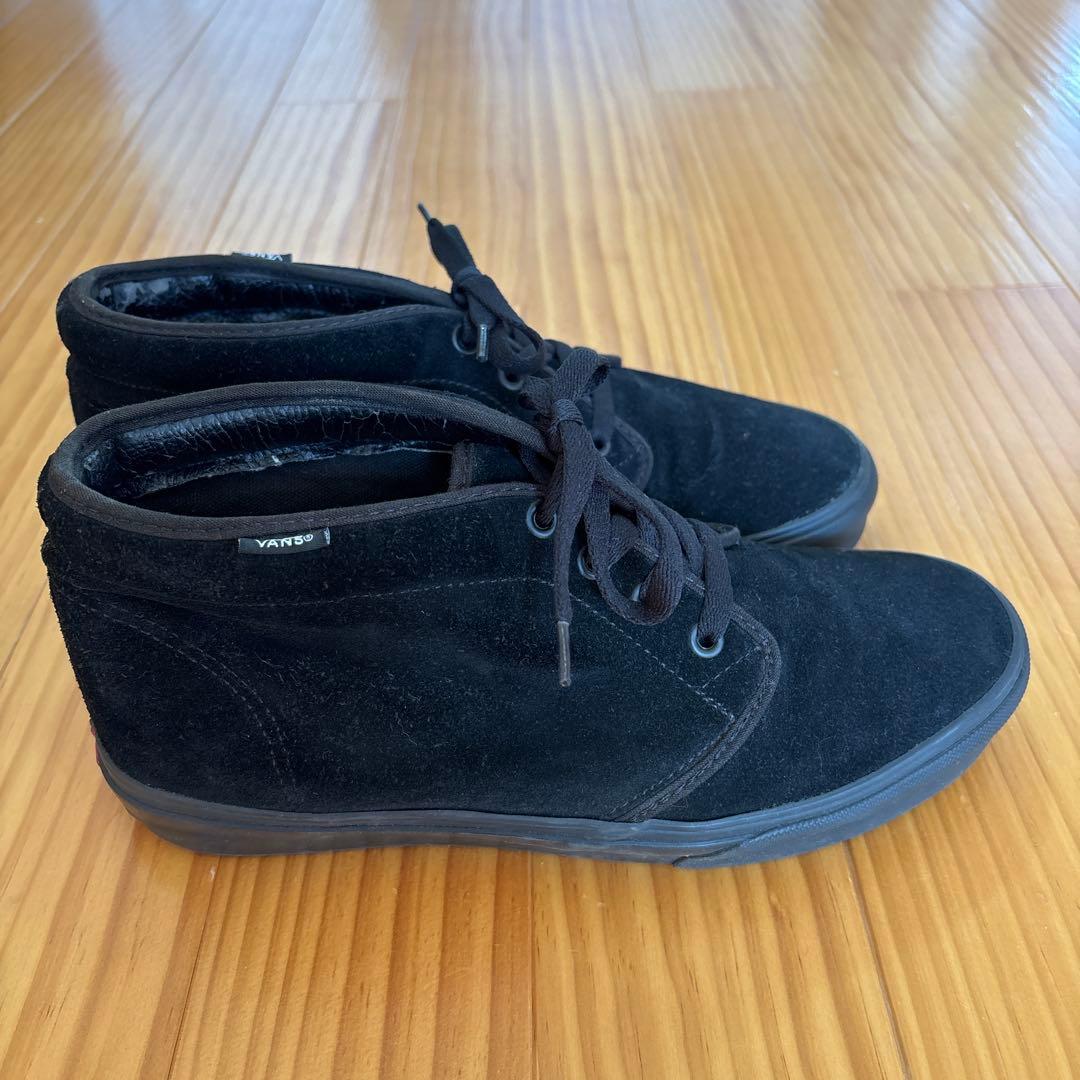 vans チャッカ ブラックスウェード