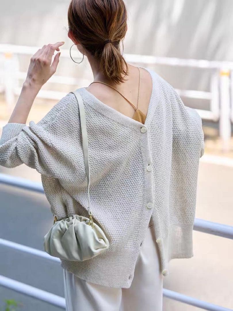 FRAMeWORK カノコ 2WAY Back開きカーディガ