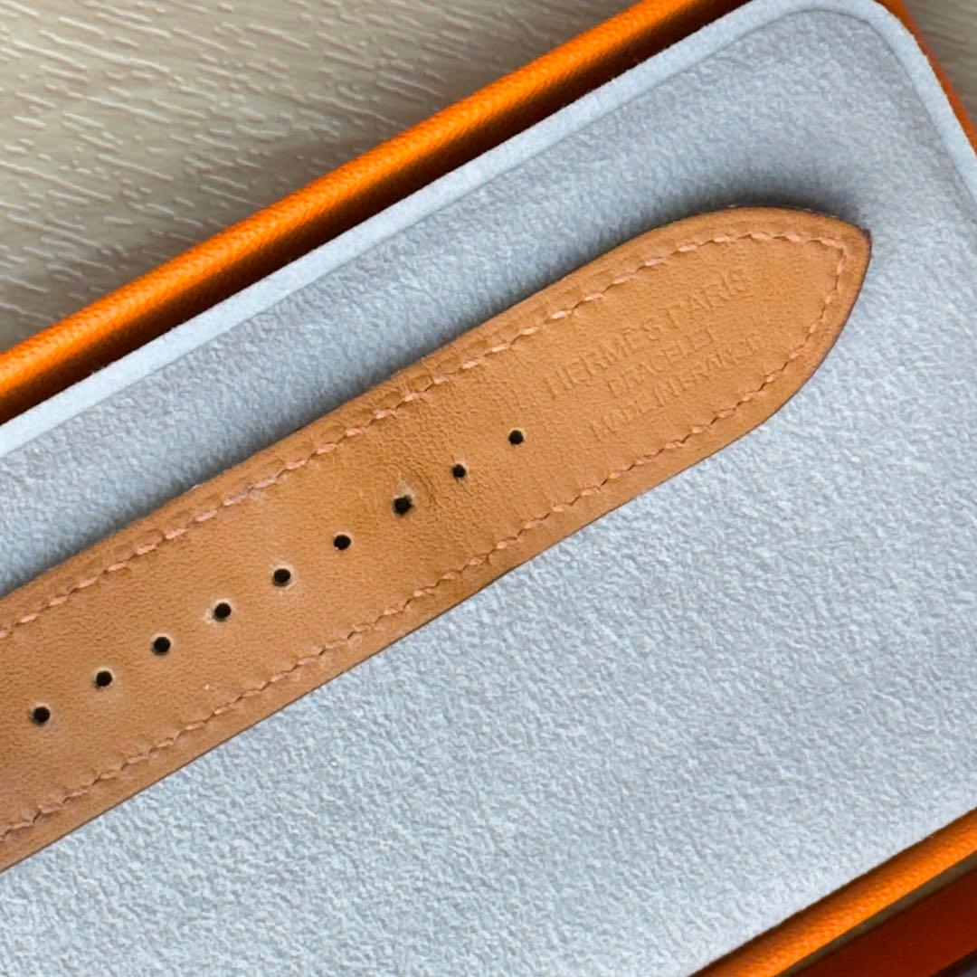 2713 Apple Watch エルメス　インディゴ　クレ　オレンジ　二重