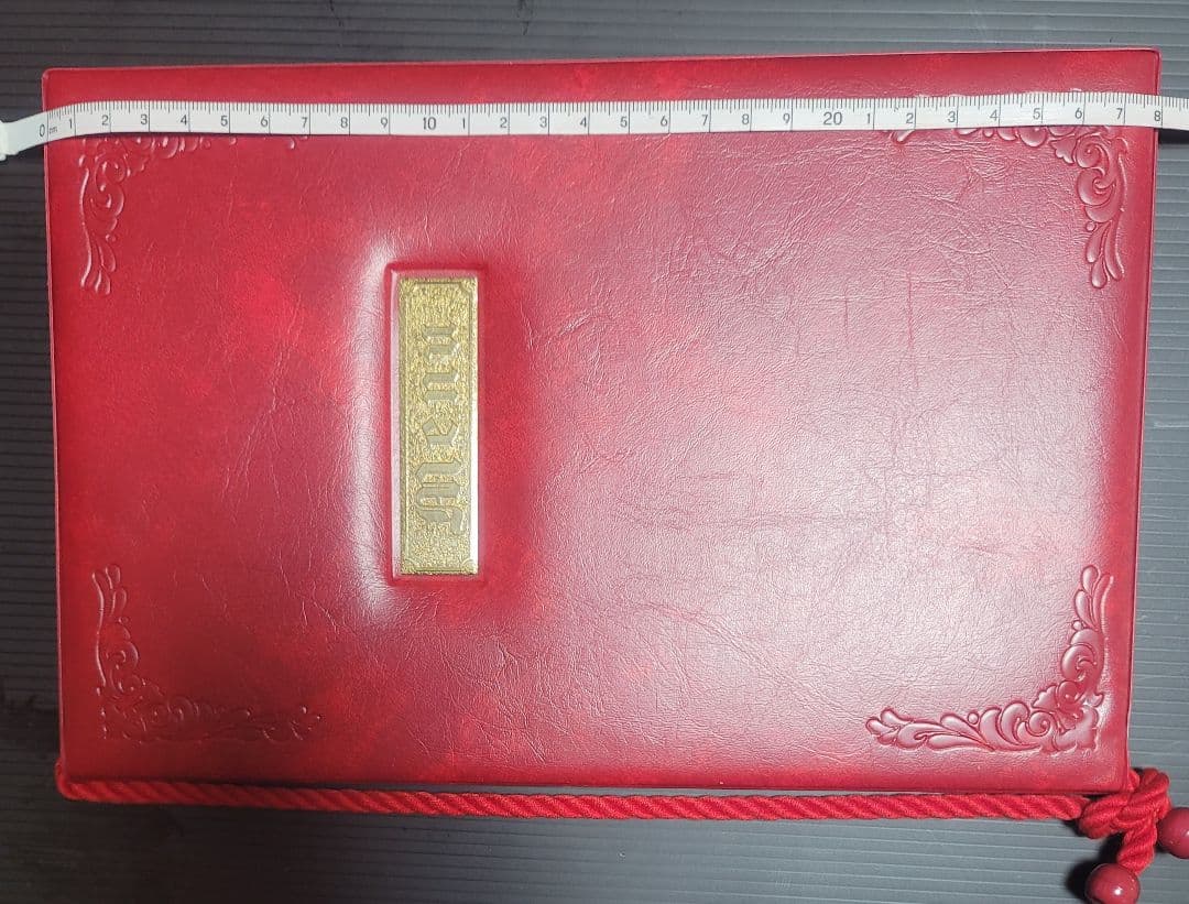 新品■メニュー表11個セット　喫茶純喫茶カフェ高級menu赤ワインレッド