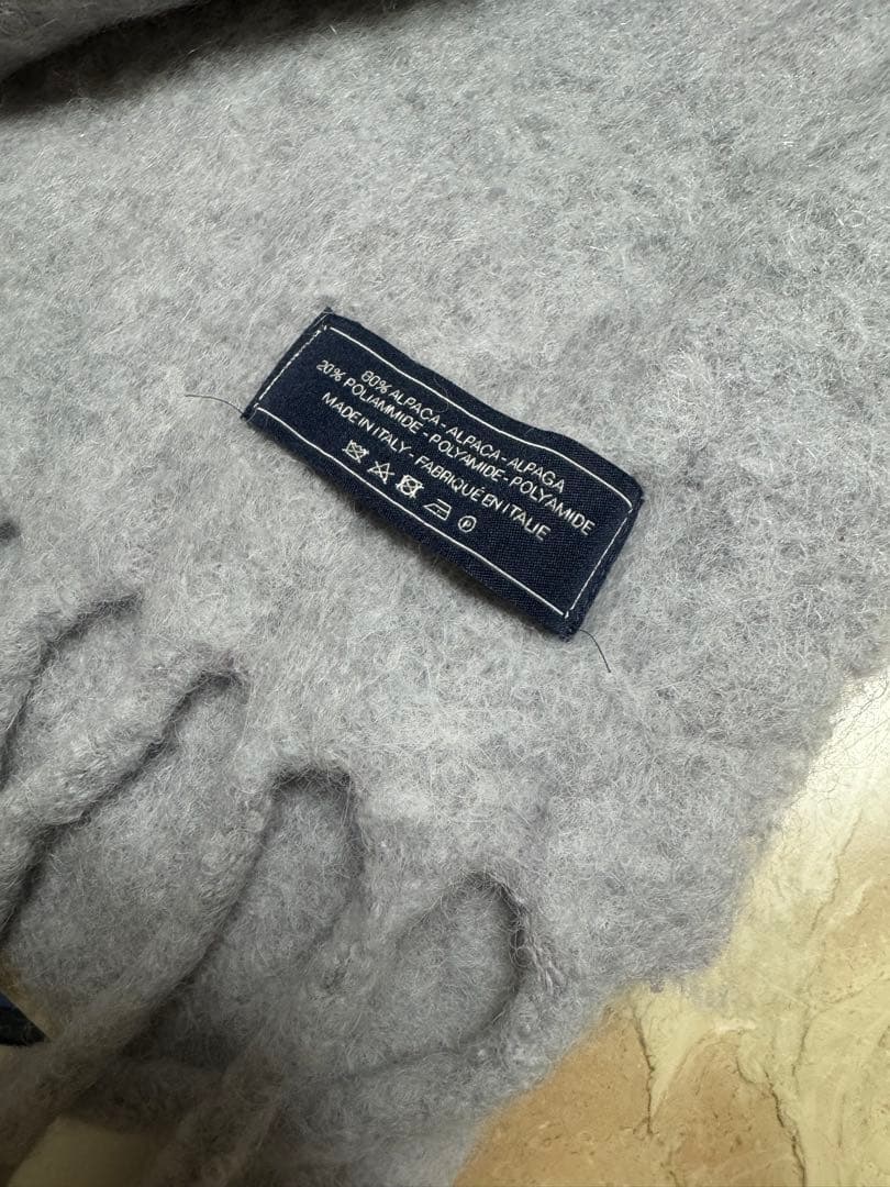 ⭐美品人気色⭐MAISON KITSUNÉ グレー アルパカ マフラー