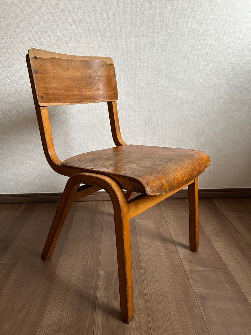 スクールチェアアンティーク　ヴィンテージ 学校椅子 インダストリアル