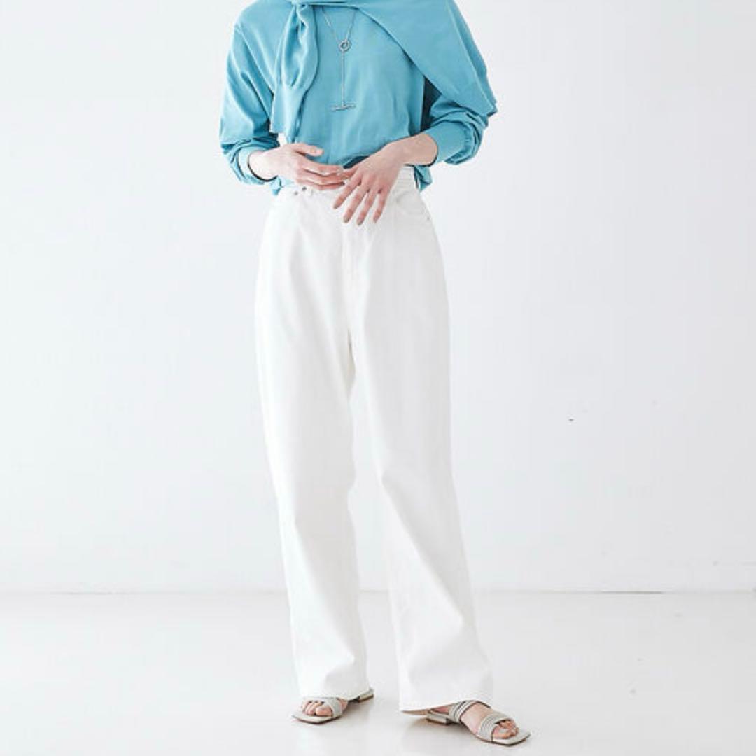 YANUK JOAN Loose straight 27 デニムパンツ