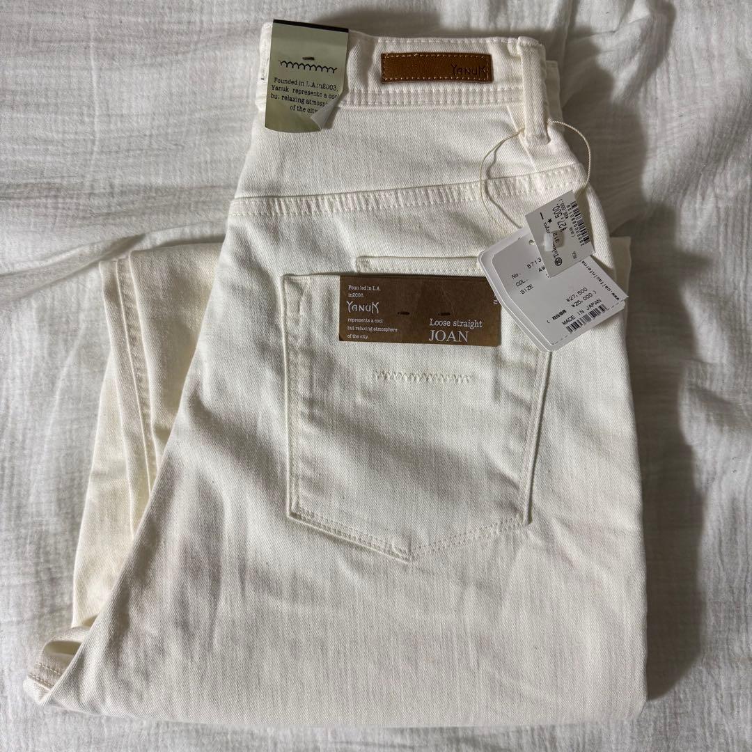 YANUK JOAN Loose straight 27 デニムパンツ