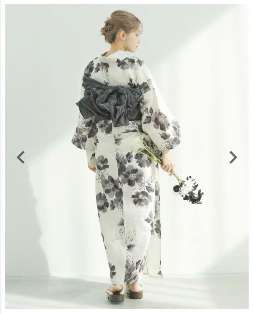 Dita 京の水墨画　浴衣　美品　帯　セット　モノトーン浴衣　黒浴衣　ディータ