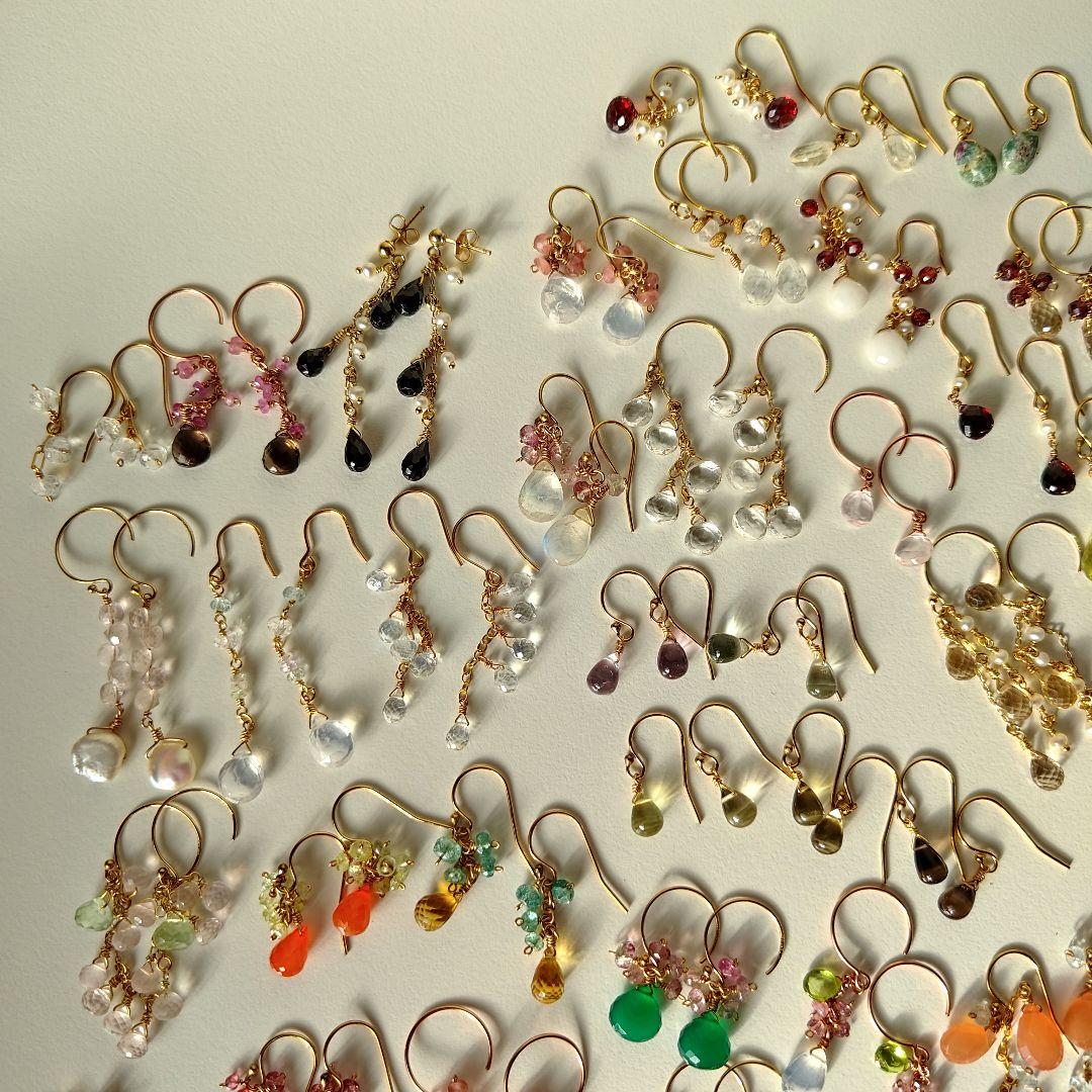 ハンドメイド天然石アクセサリーまとめ売り100点↑