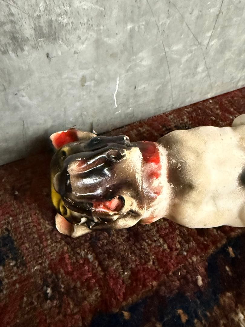 アンティーク雑貨 Vintage Chalkware Bulldog