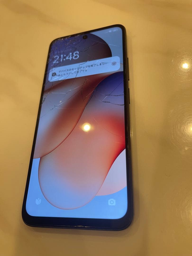Redmi 12 5G 256GBモデル ミッドナイトブラック 画面割れあり