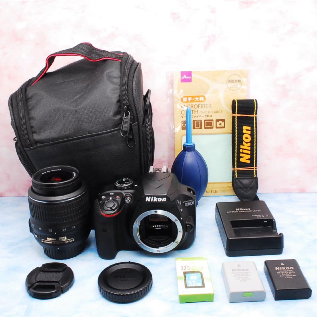 ★Nikon D3400★一眼レフカメラ★美品＆S数少の良品★スマホ転送OK
