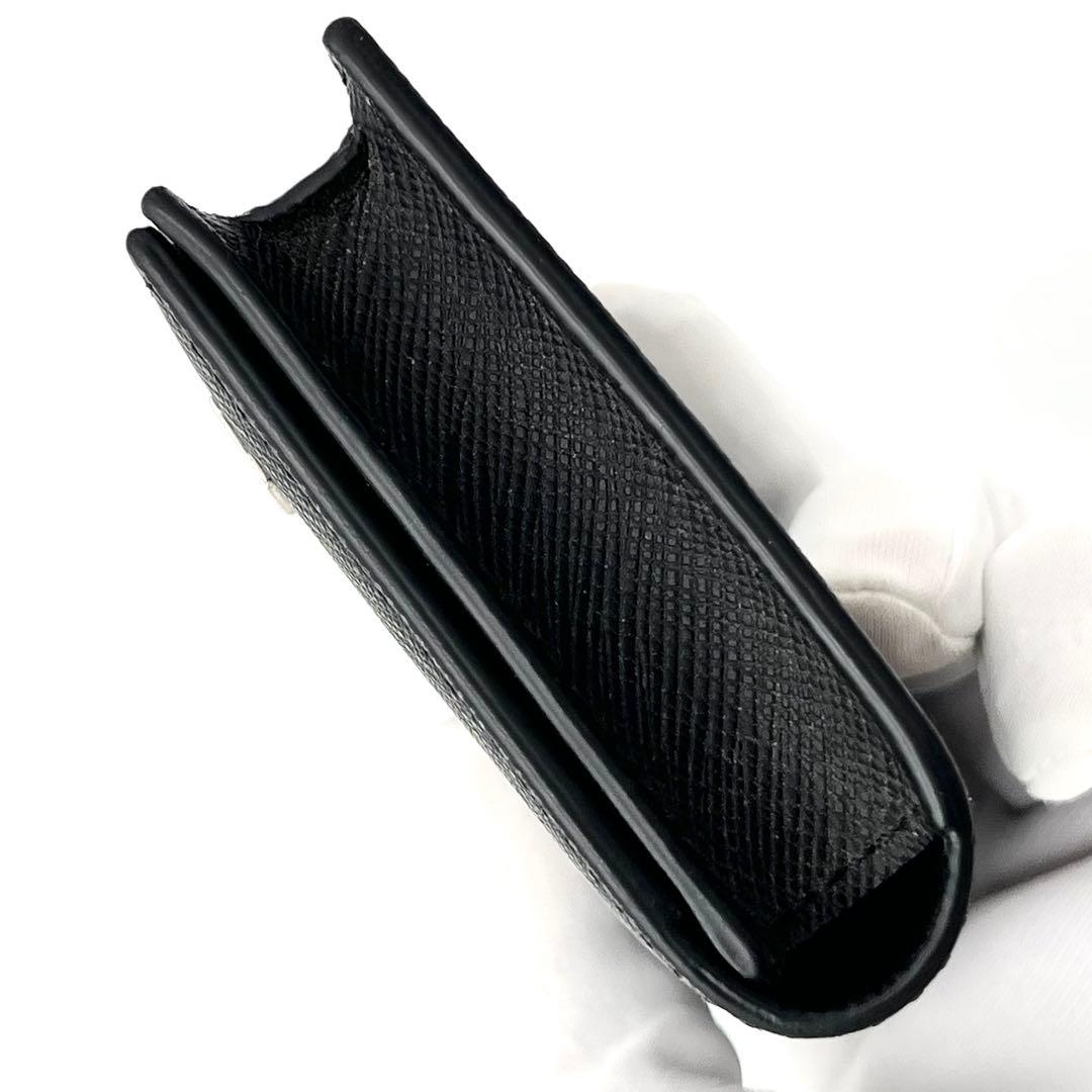 【未使用品級】ダンヒル　名刺入れ　カードケース　レザー　本革　ブラック