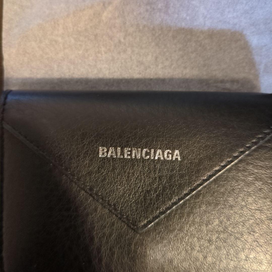 BALENCIAGA ブラックレザー名刺入れ　箱付き