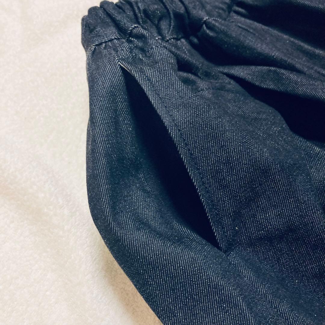 タグ付　トラディショナルウェザーウェア　ギャザーボリュームキュロットデニムパンツ