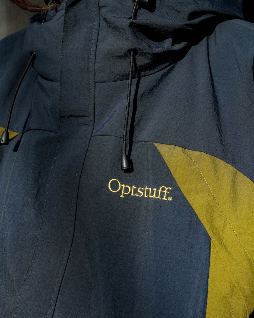 Optstuff Shell Parka (ネイビー×カーキ) Lサイズ