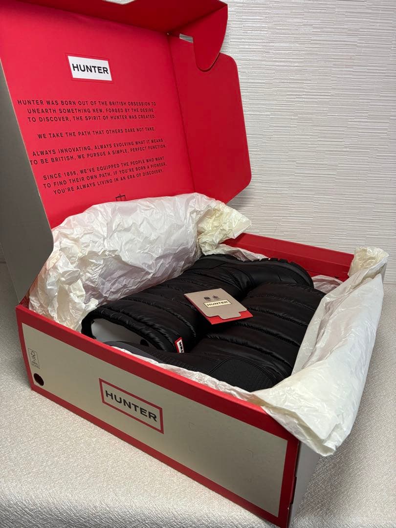 【美品】HUNTER インサレーテッド スノーブーツ トール ブラック