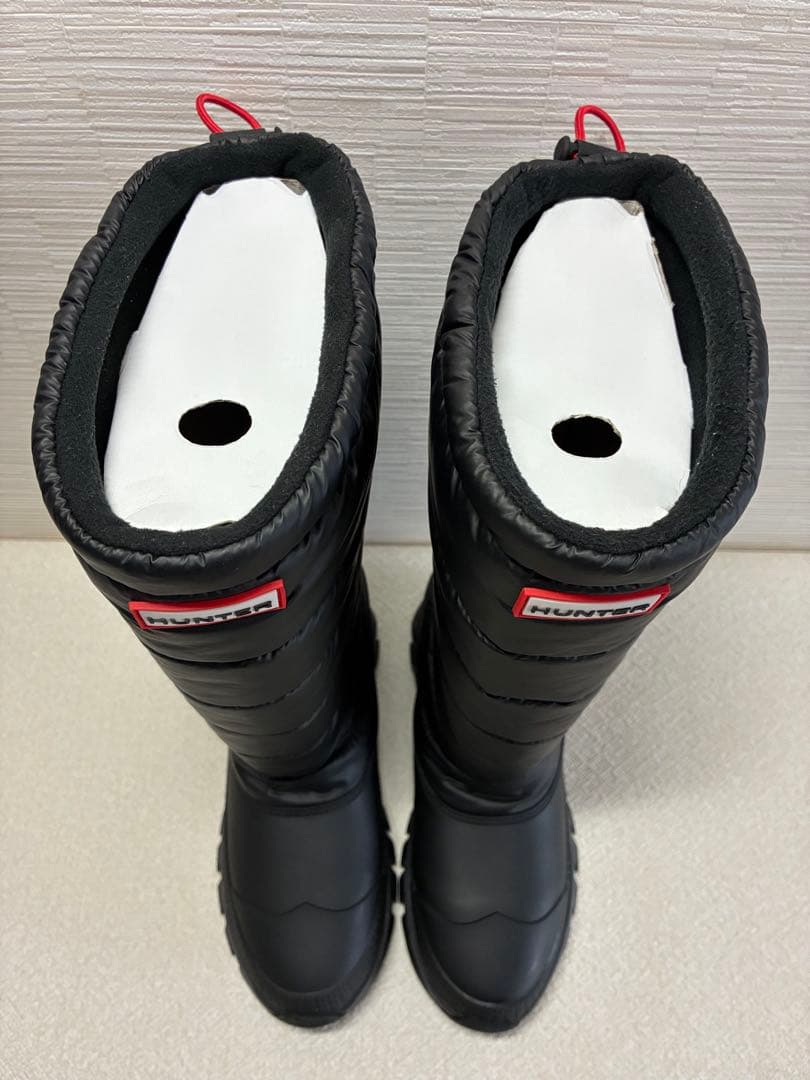 【美品】HUNTER インサレーテッド スノーブーツ トール ブラック