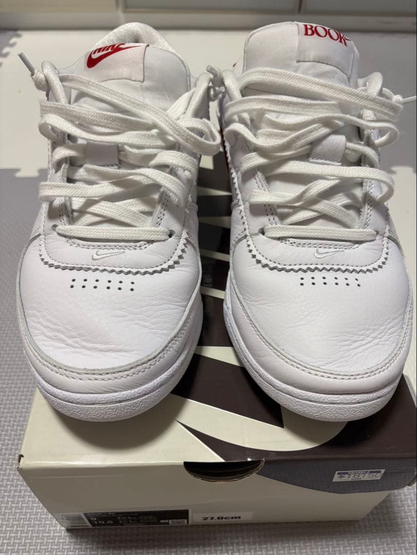 Nike BOOK1 バスケットボールシューズ ホワイト/レッド　サイズ27