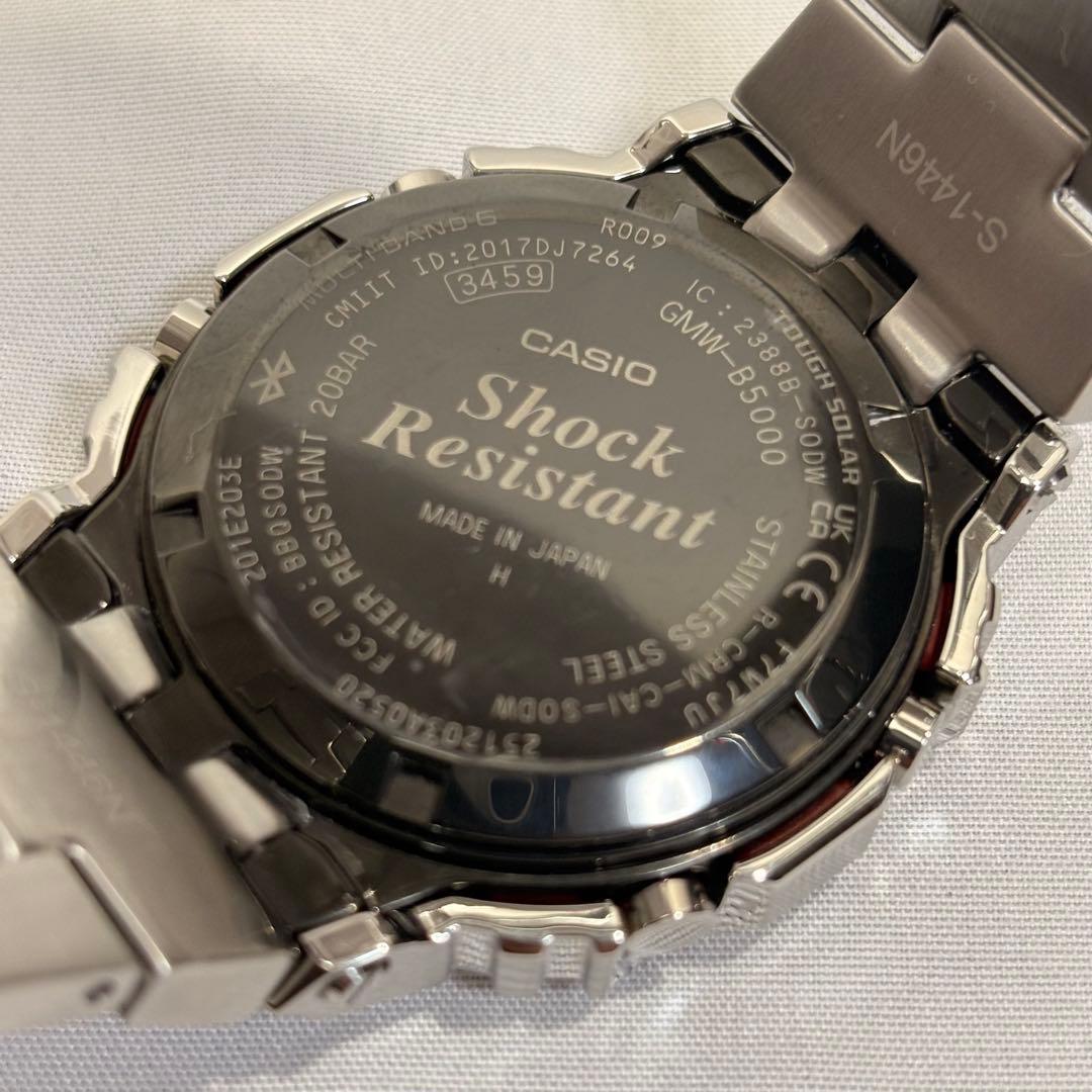 超美品 カシオ Gショック GMW-B5000D-1JF ソーラー デジタル