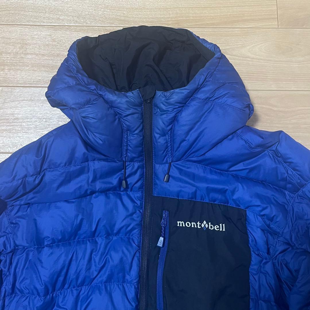 mont-bell コロラドパーカー フード付きダウンジャケット 青