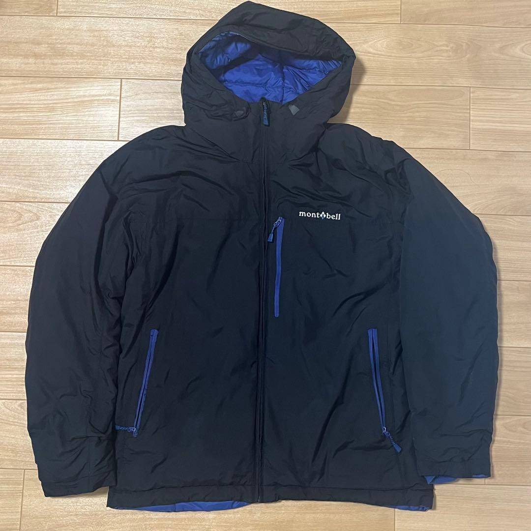 mont-bell コロラドパーカー フード付きダウンジャケット 青