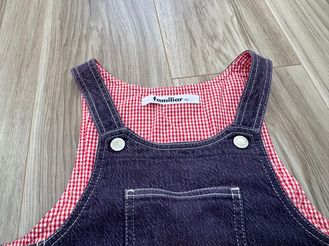 familiar ワンピース2枚/トレーナー/長袖シャツ　４点まとめセット　90