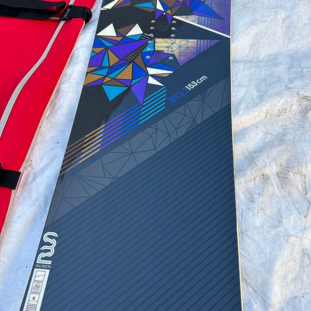 Salomon スノーボード サイト　SPCL2 幾何学模様 ケース付き