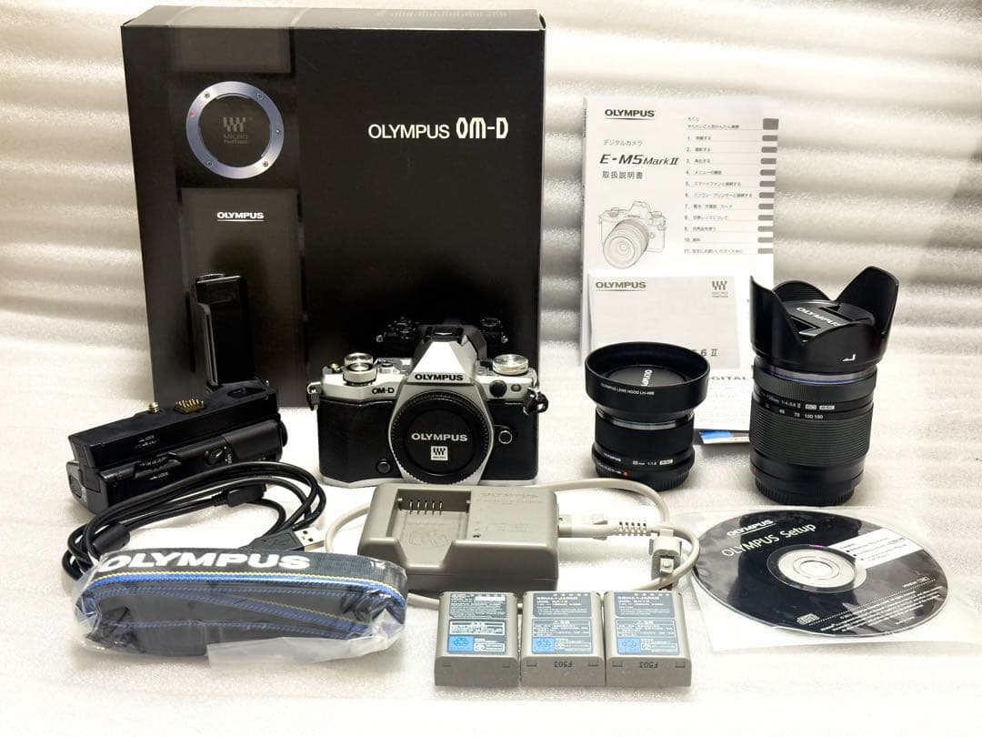 【美品使用少！】OLYMPUS OM-D E-M5 Mark II レンズセット