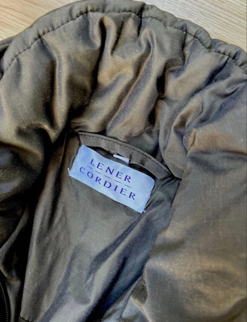 名門フランス製「LENER CORDIER」流麗な軽量中綿コート