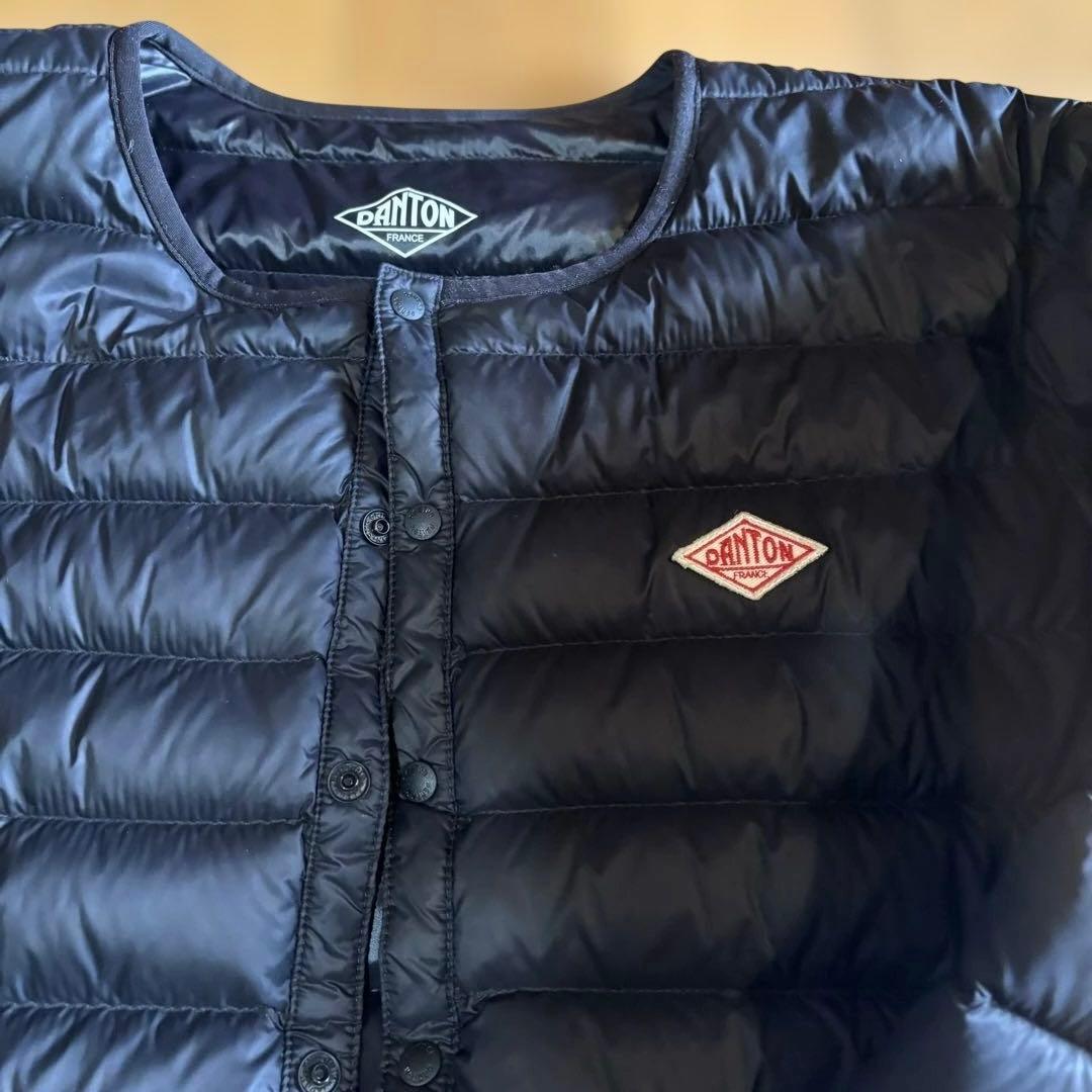 DANTON ブラック ダウンジャケット　サイズ42 黒 L