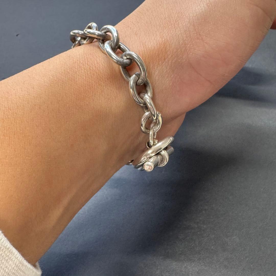 【メキシコ製 silver925】マンテルチェーンブレスレット