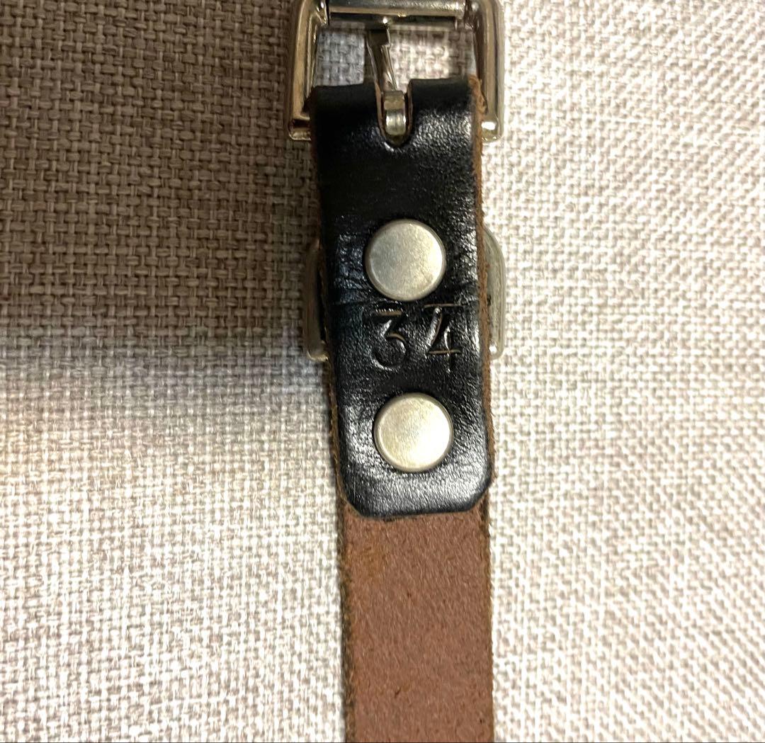 12/31まで最終値下げ！HTC スタッズベルト ブラック ターコイズ 34