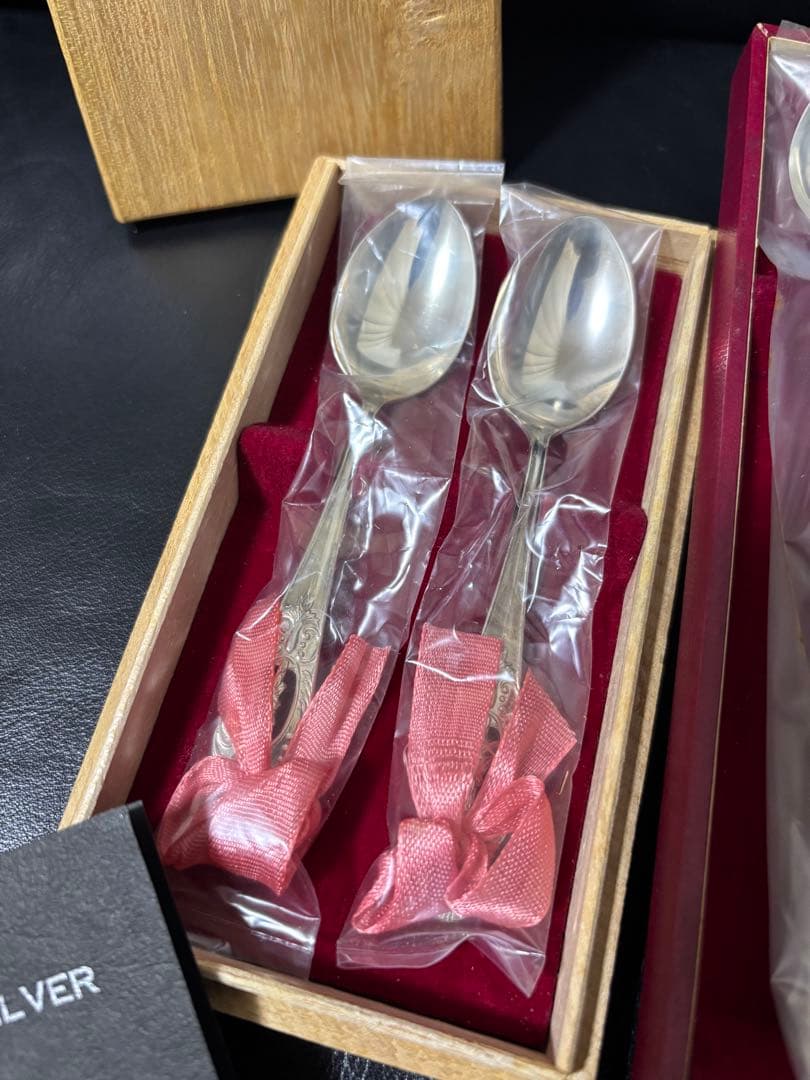 純銀 銀製 スプーン ストロースプーン 5本セット