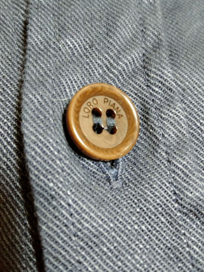 ロロピアーナRobert Shirt ‐ トラッドシャツ ネイビー M