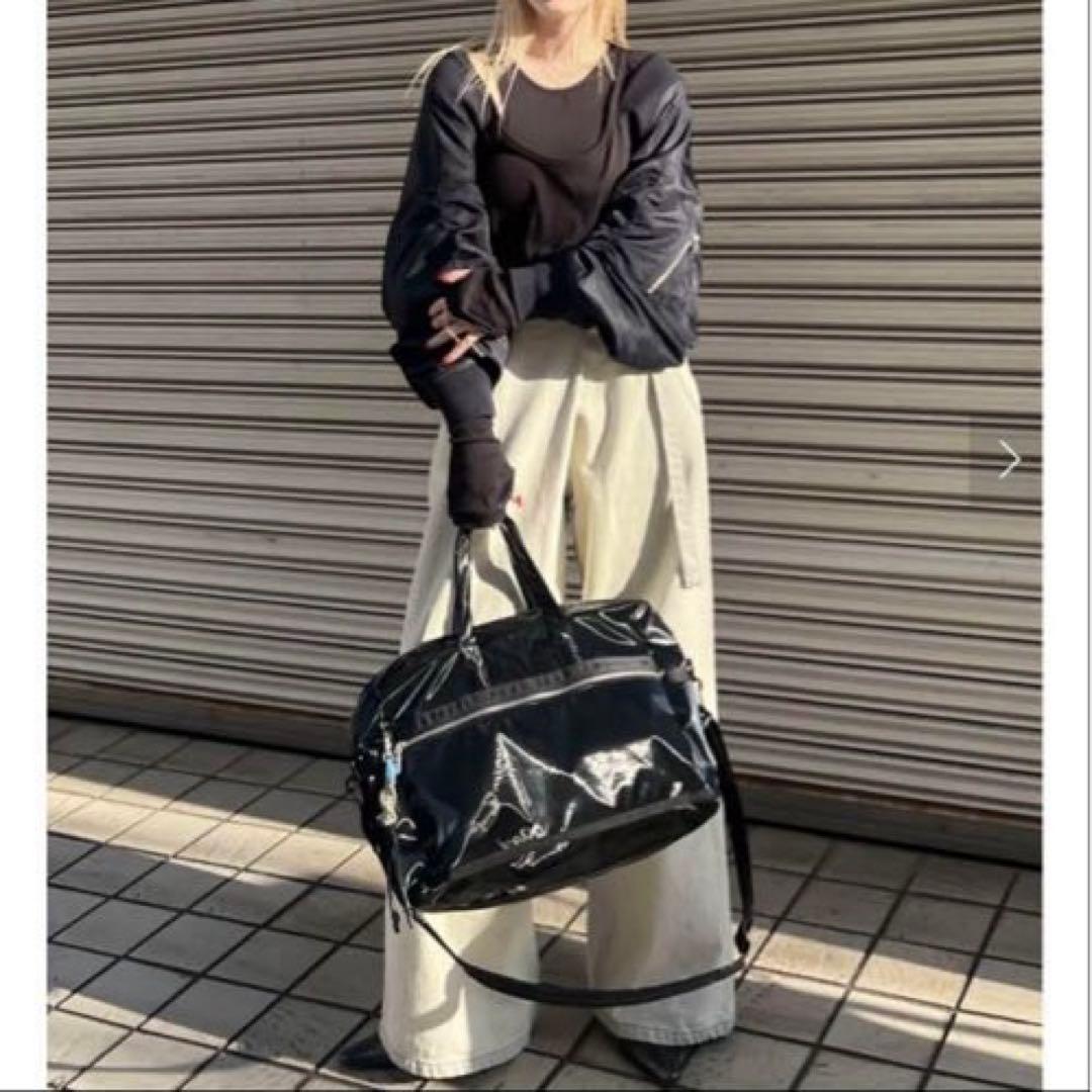 極美品✨25年発売 Ameri WRAP DENIM WIDE PANTS L