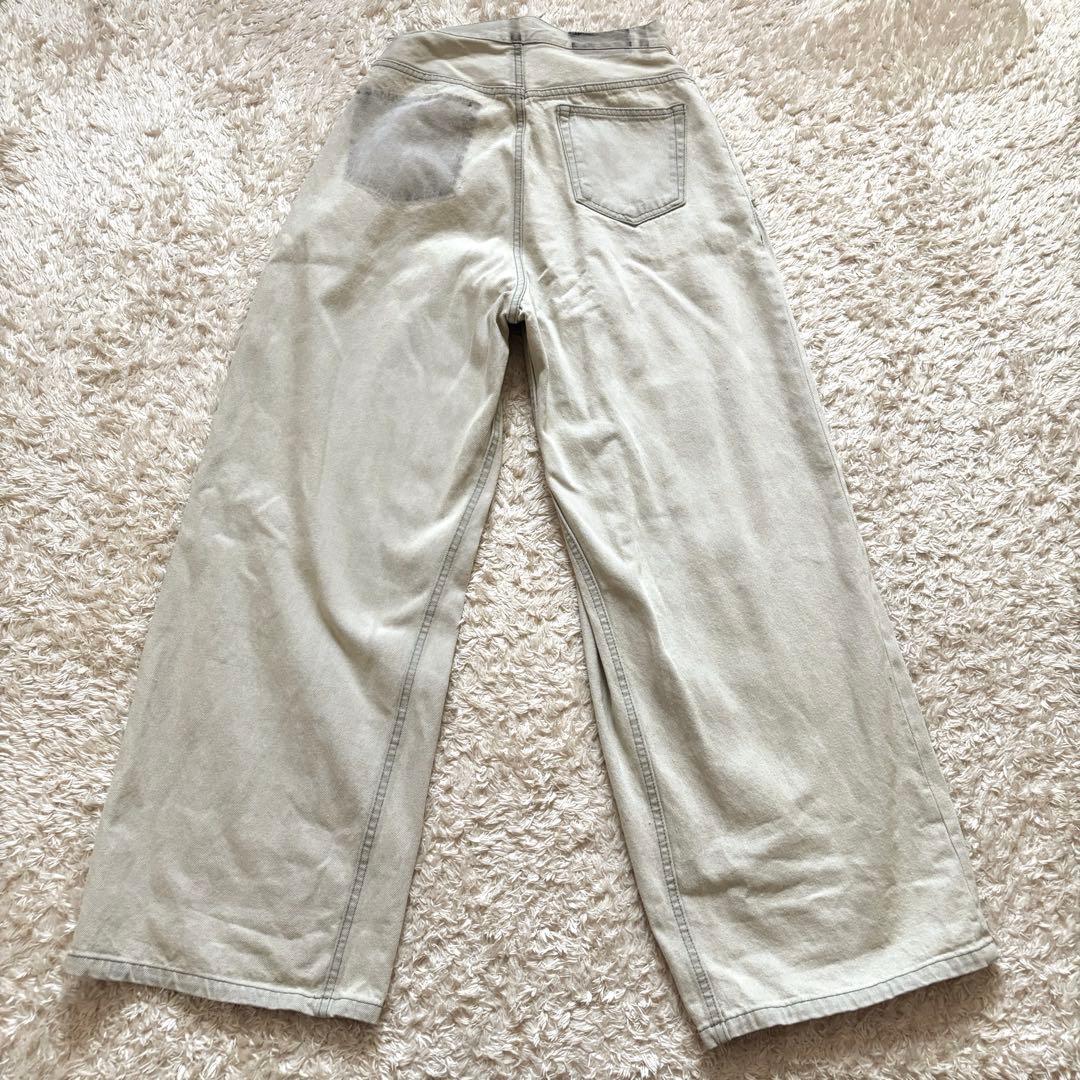 極美品✨25年発売 Ameri WRAP DENIM WIDE PANTS L