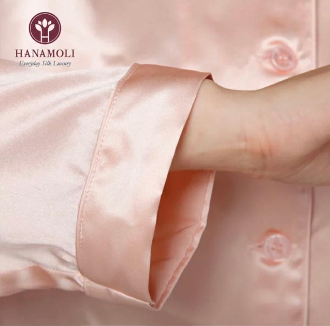 ⭐︎未使用⭐︎　シルク100% 絹 婦人　ピンクHANAMOLI 長袖