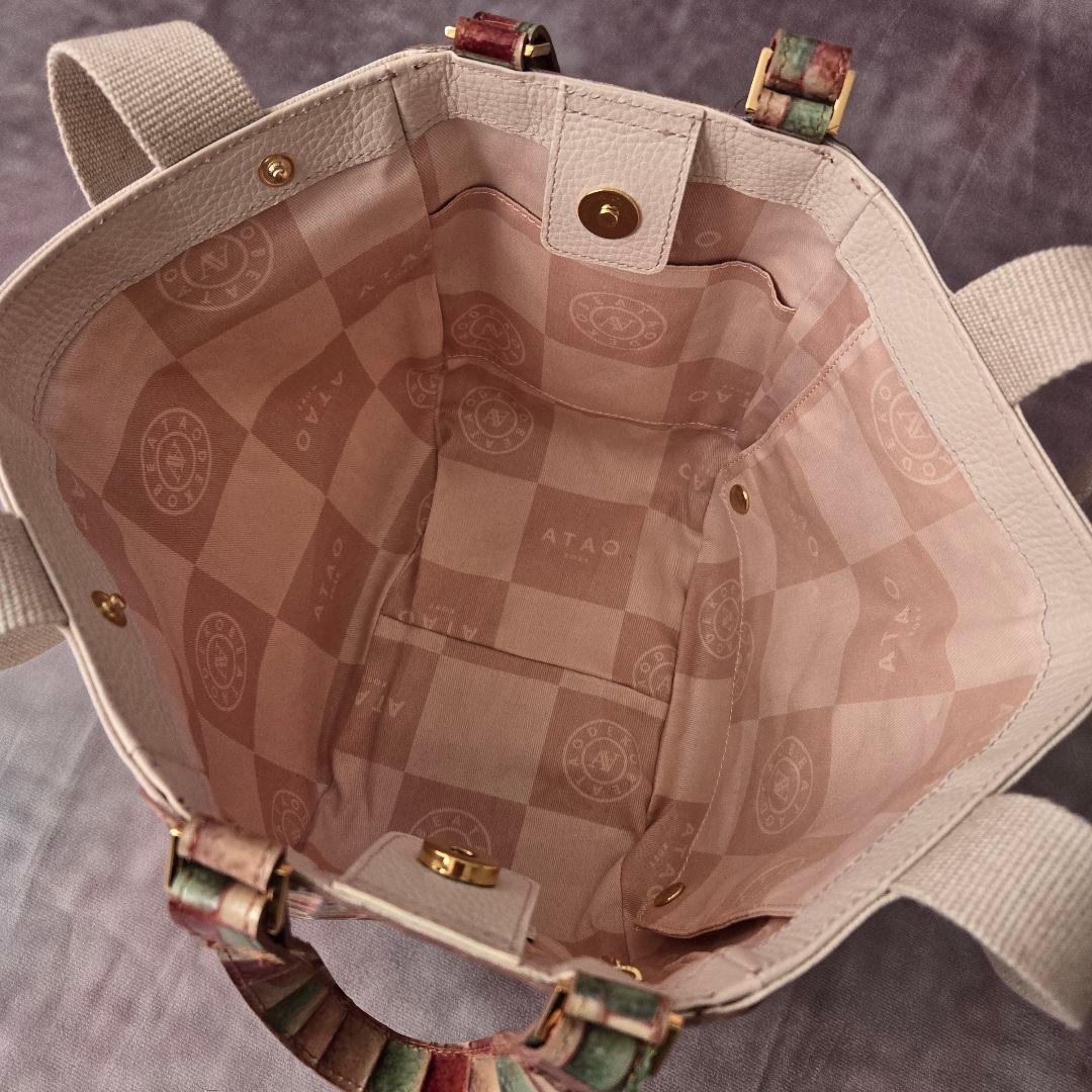 美品 ATAO アタオ バタフライ 2wayバッグ ヴィトロ 金具