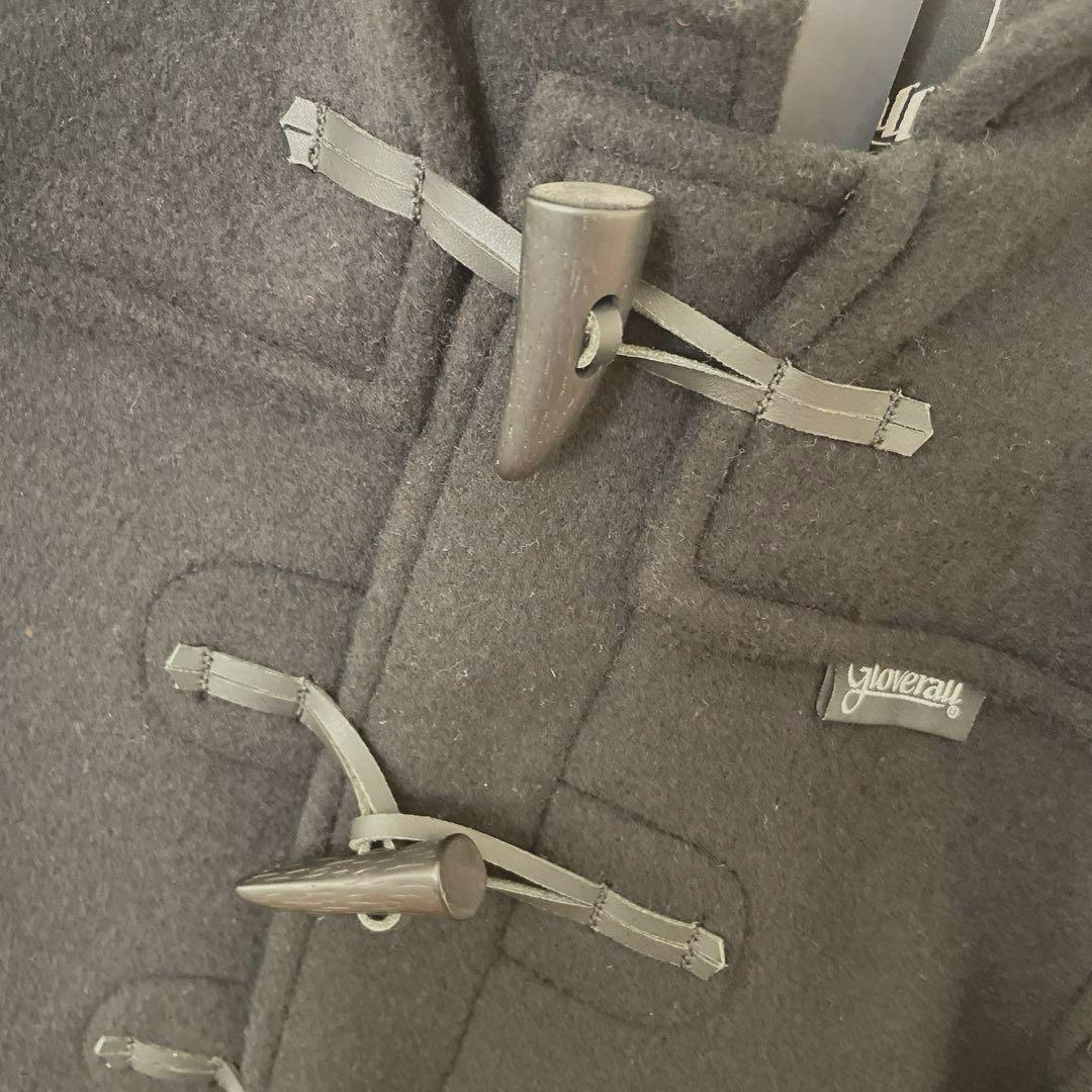 新品 8歳 120-130cm 黒 キッズ gloverall ダッフルコート