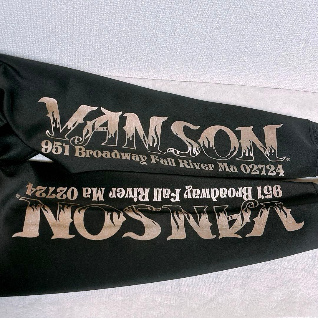 美品【VANSON】ブルゾン ジップアップT.F.O.Aコラボ　クローズ　骸骨L
