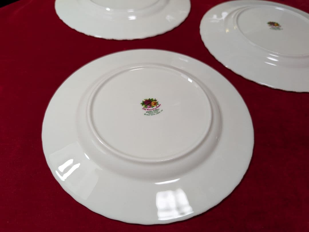 ロイヤル　アルバート　オールド　カントリーローズ　ケーキ皿　6枚　未使用　箱入