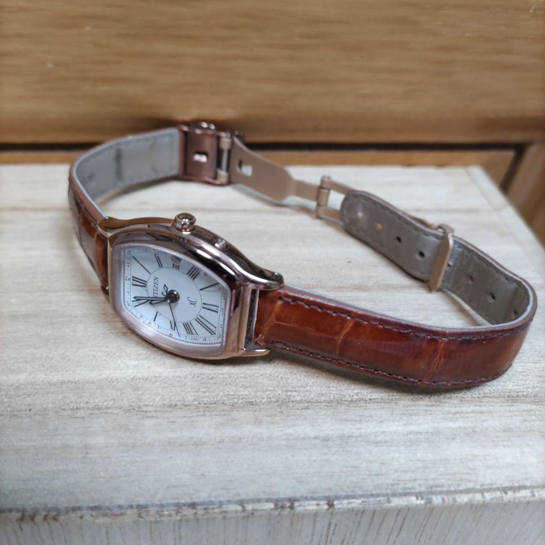 CITIZEN XC 腕時計 ブラウンレザー