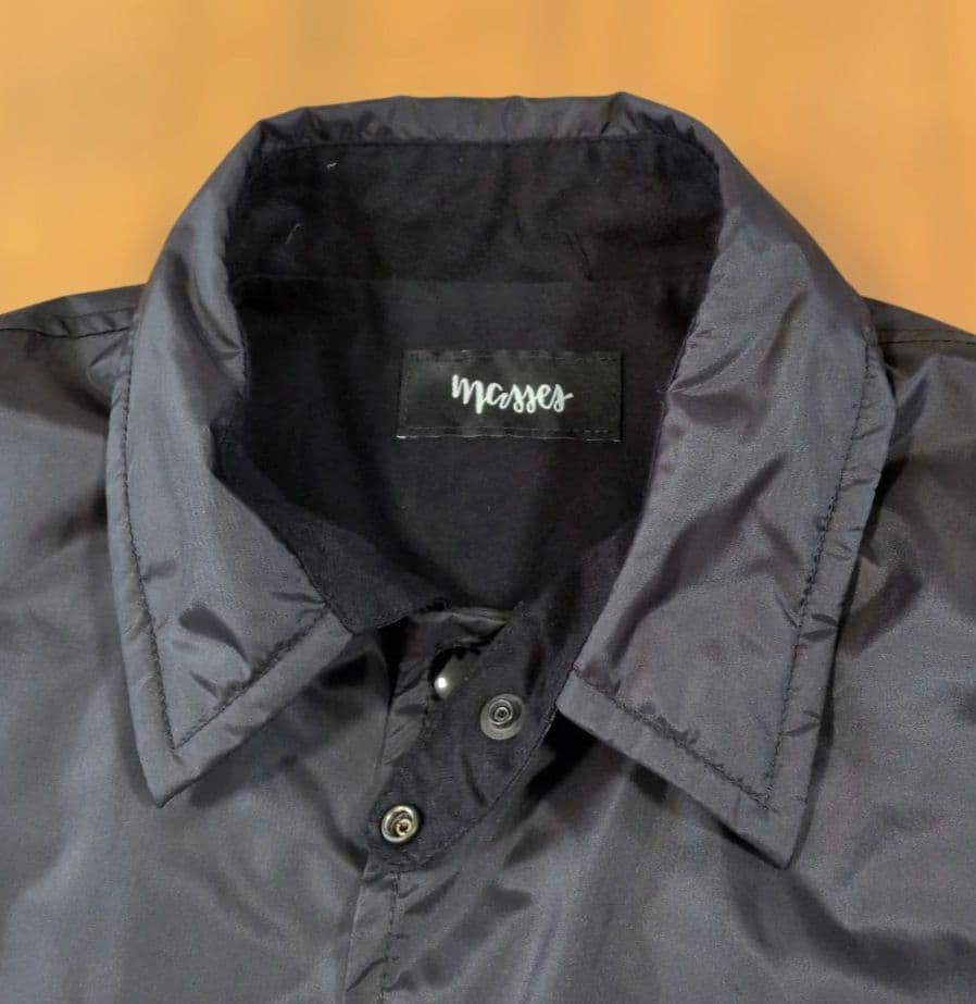 PORKCHOP x MASSES ナイロンジャケット コーチジャケット L 黒