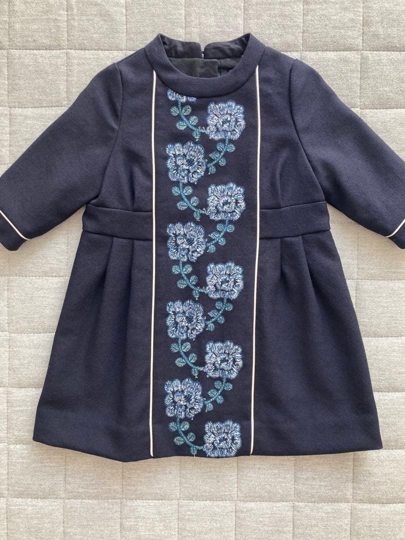 【ふあん★】ミナペルホネン セレモニーワンピース 90