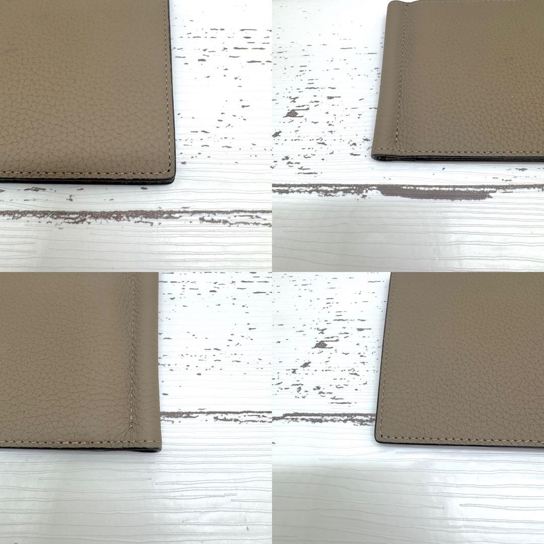新品・未使用✨ ボナベンチュラ　マネークリップ　シボ革　レザー