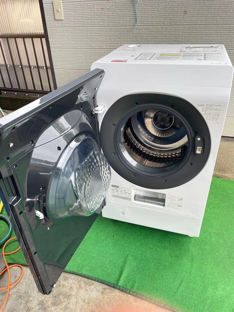 807シャープ 11kgドラム式洗濯乾燥機 おしゃれガラストップデザイン